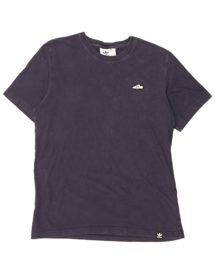 Ανδρικό T-Shirt Adidas Top Βαμβακερό μεσαίο Navy Blue