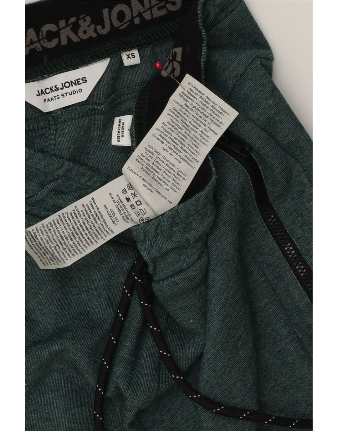 Ανδρικό αθλητικό σορτς JACK & JONES XS Πράσινο Πολυεστέρα