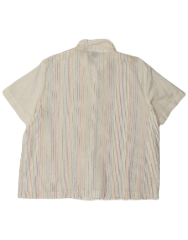 Γυναικείο κοντομάνικο μπλουζάκι Orvis UK 16 Large White Pinstripe