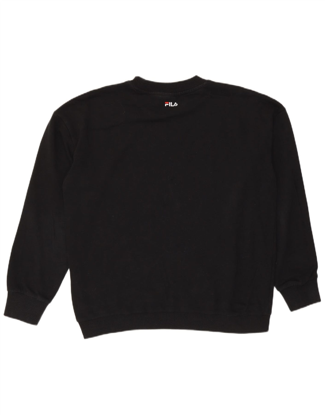Ανδρικό γραφικό φούτερ Fila Jumper μεγάλο μαύρο βαμβακερό