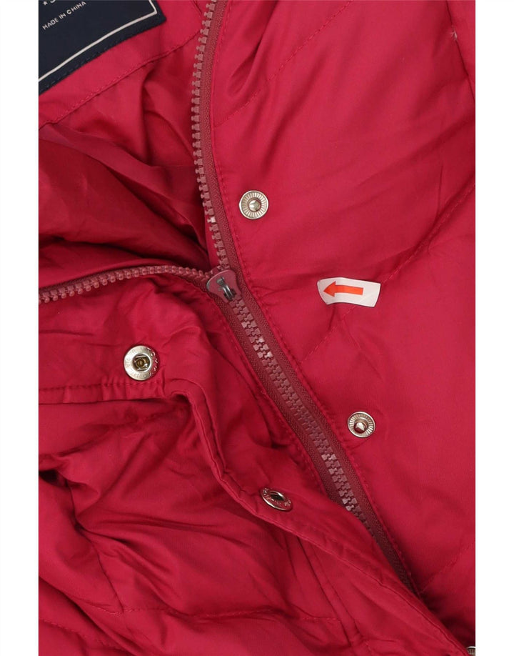 Tommy Hilfiger γυναικείο μπουφάν με κουκούλα UK 10 Small Pink Polyester
