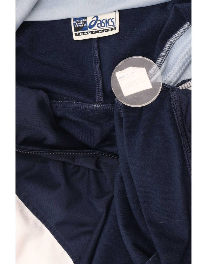 Ανδρική φόρμα Asics Top μπουφάν Medium Navy Blue Colourblock Polyester