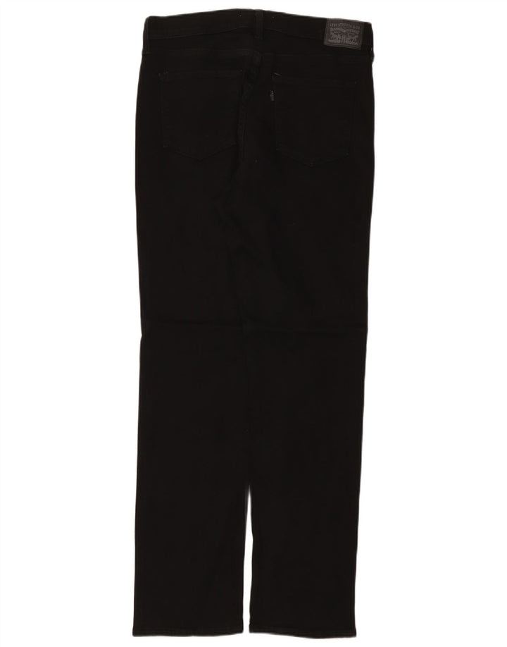 Γυναικείο τζιν LEVI'S Classic Straight W29 L32 Μαύρο βαμβακερό