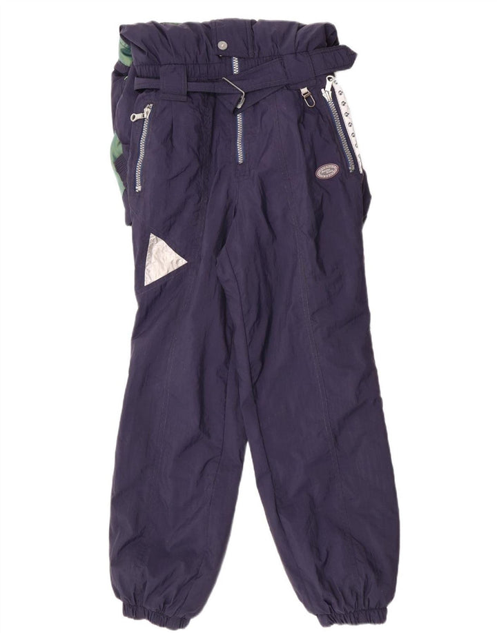 Vintage ανδρική φόρμα σκι IT 48 Medium Navy Blue Colorblock Πολυαμίδη