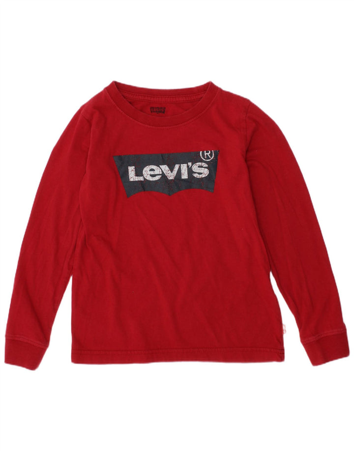 LEVI'S Girls Graphic Top Μακρυμάνικο 4-5 ετών Κόκκινο