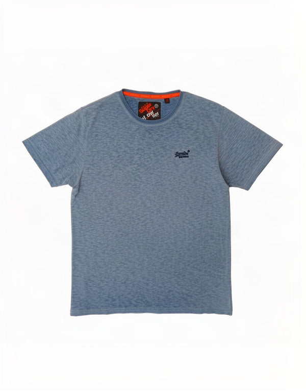 Superdry Ανδρικό T-Shirt Top 2XL Μπλε βαμβακερό