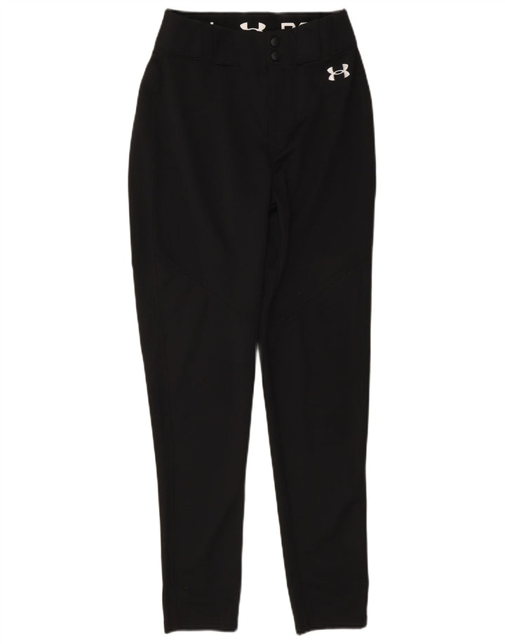 Under Armour Γυναικείο Slim Casual Παντελόνι Μικρό Μαύρο Πολυεστέρα