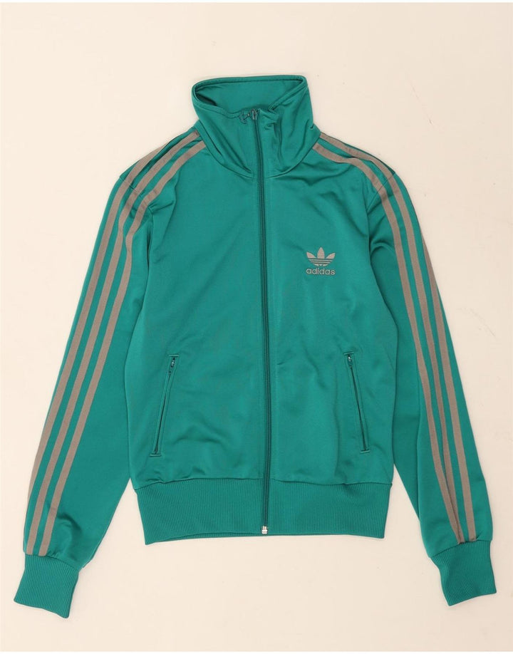 Adidas Γυναικεία φόρμα 3D Arc Top Jacket EU 34 XS Turquoise Polyester