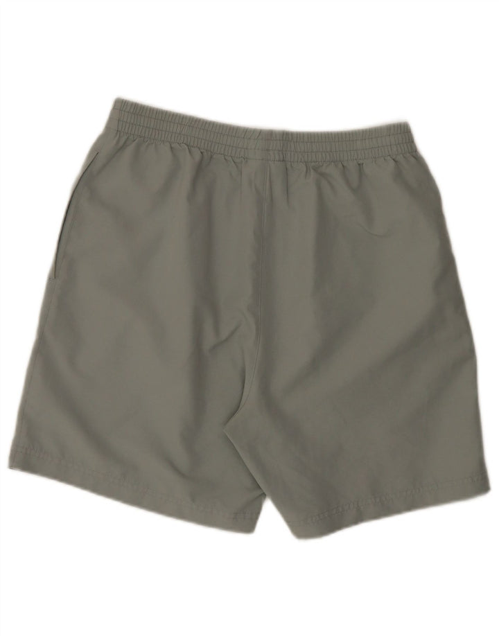 Ανδρικό αθλητικό σορτς REEBOK από μεσαίο γκρι πολυεστέρα