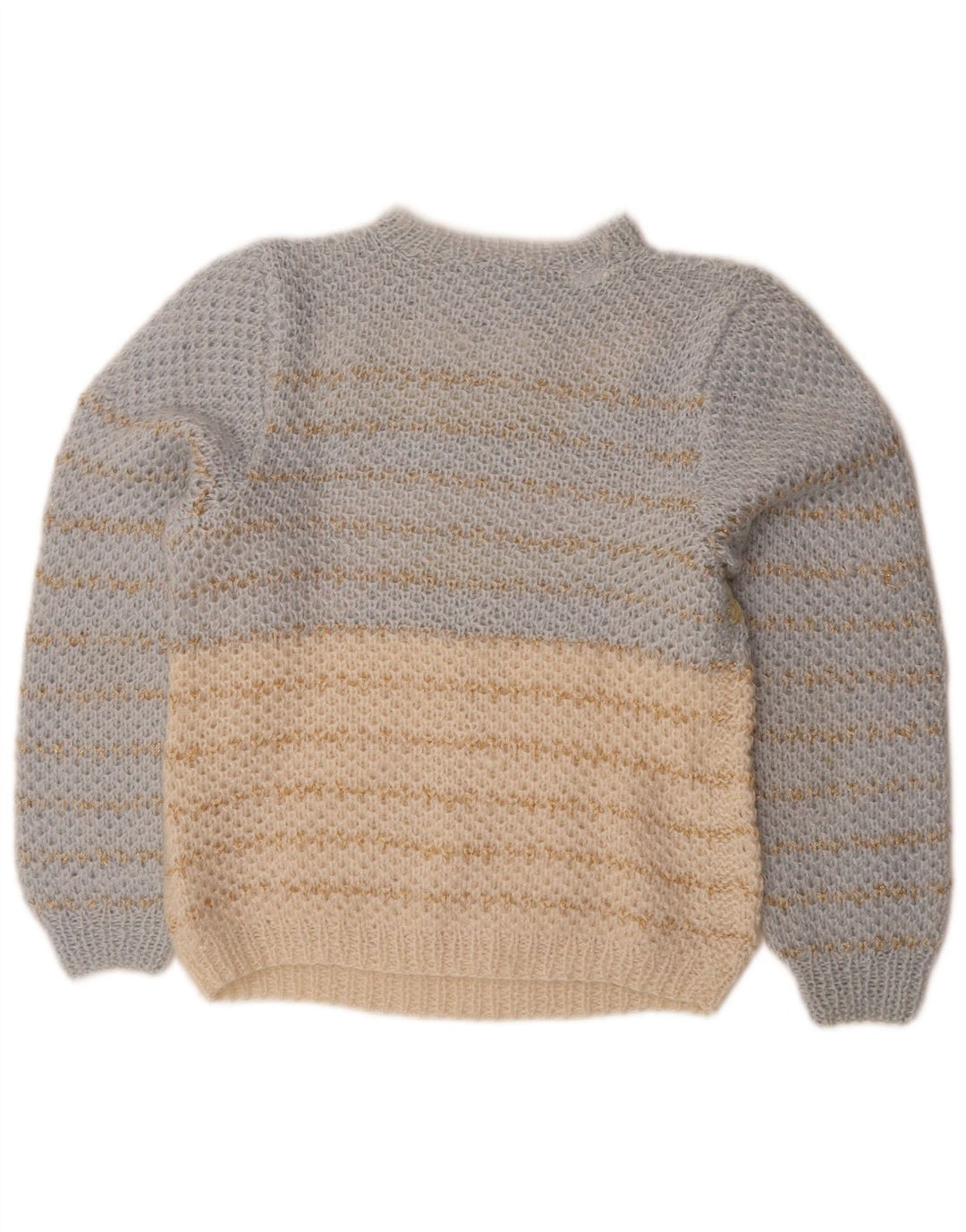 Vintage γυναικείο πουλόβερ με λαιμόκοψη UK 16 μεγάλο μπλε χρώμα