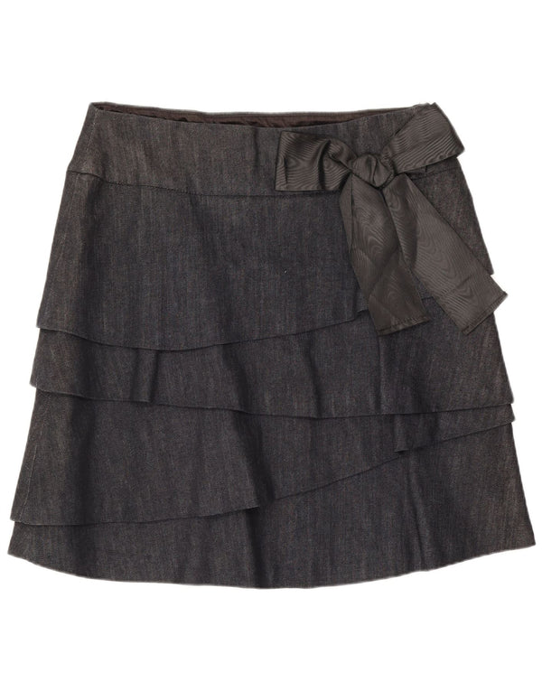 Max & Co. Γυναικεία μίνι φούστα UK 12 Medium W32 Navy Blue Cotton