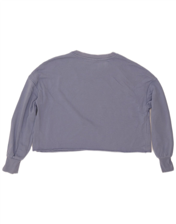 Γυναικείο γραφικό φούτερ ROXY Oversized Crop Jumper UK 16 Large Blue