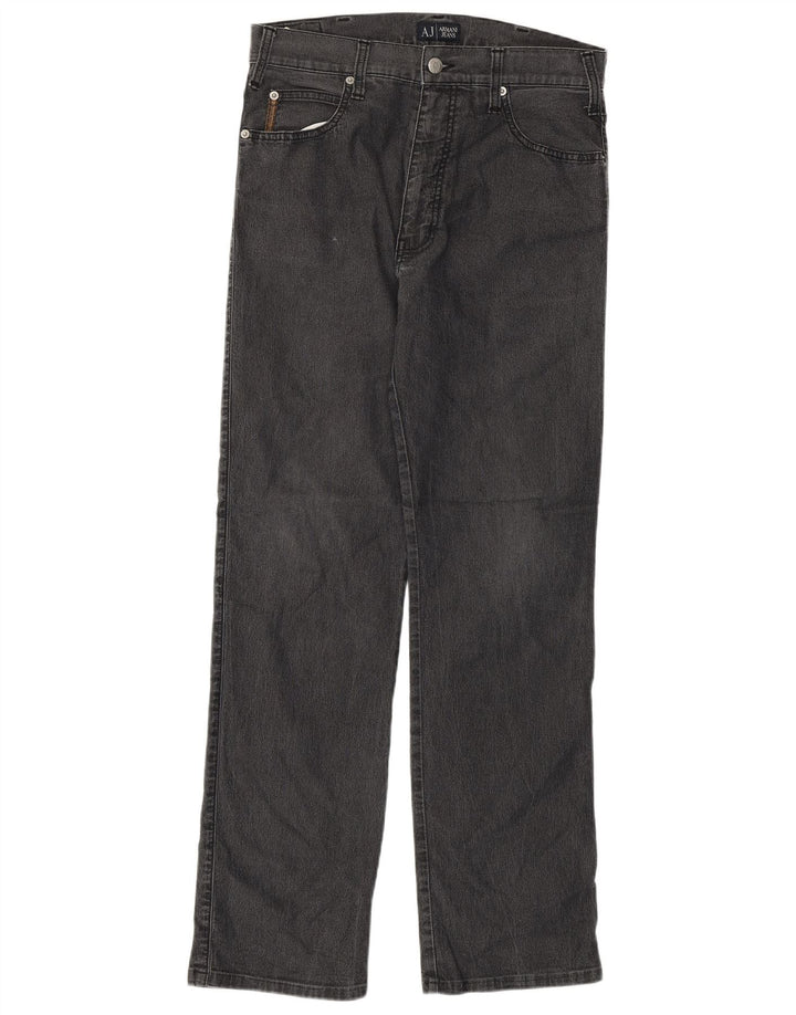 Armani Γυναικείο ίσιο τζιν W31 L30 Γκρι βαμβακερό