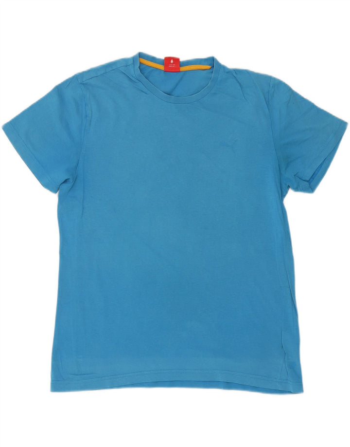PUMA Mens T-Shirt Top Large Blue Cotton Vintage Puma and Second-Hand Puma from Messina Hembry 