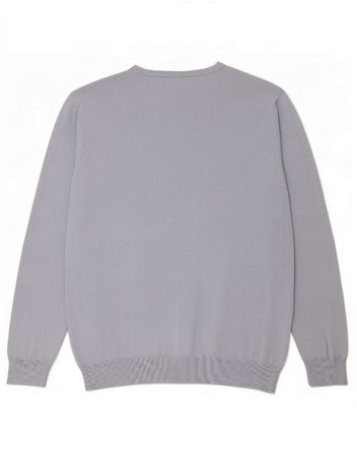 Ανδρικό πουλόβερ French Connection Boat Neck Jumper XL Μπλε βαμβακερό