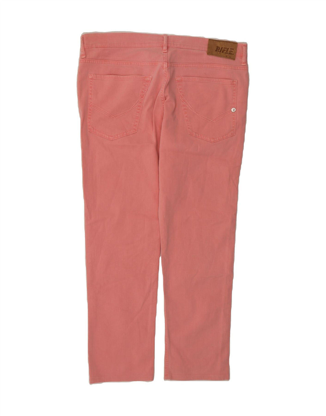 RIFLE Womens Regular Slim Jeans W36 L28 Pink Cotton Vintage Rifle and Second-Hand Rifle from Messina Hembry 