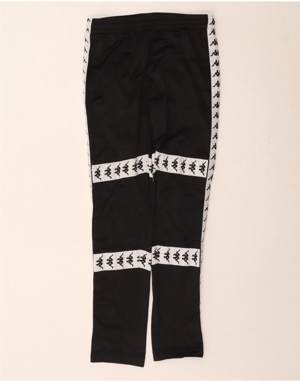 Kappa Mens Graphic Tracksuit Trousers Medium Black Colourblock Polyester