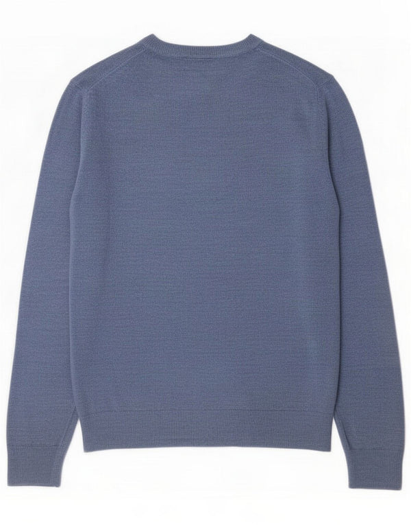 Dockers Mens Crew Neck Jumper Sweater Medium Blue Acrylic