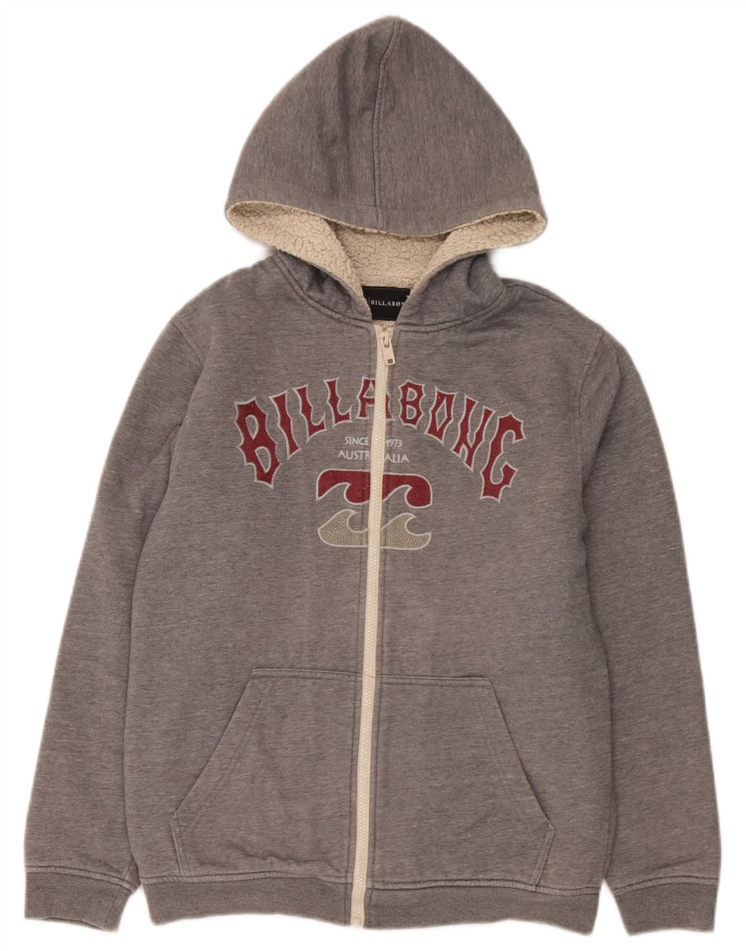 Πουλόβερ Billabong Boys Graphic Zip Hoodie 15-16 Years Grey Polyester