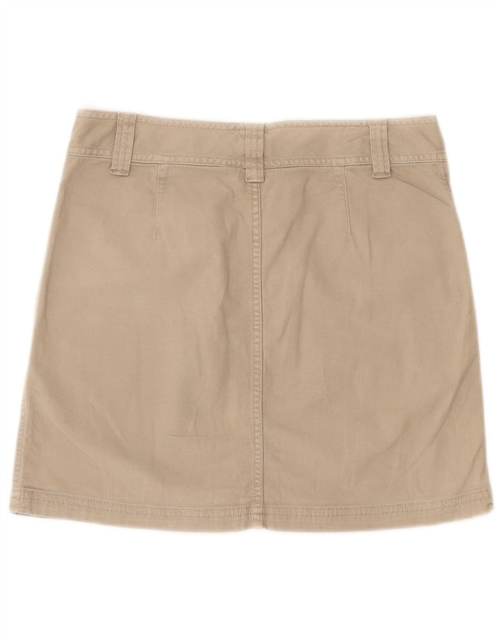 Benetton Γυναικεία Φούστα Cargo IT 42 Medium W30 Beige Βαμβακερή