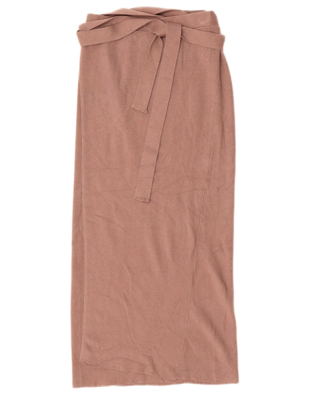 Zara Γυναικεία Πλεκτή Φούστα Wrap Μικρή W26 Καφέ