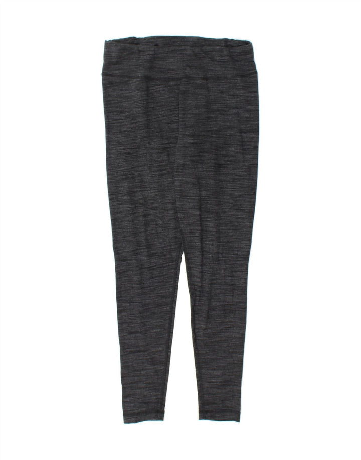 REEBOK Womens Leggings UK 12/14 Medium Grey Vintage Reebok and Second-Hand Reebok from Messina Hembry 