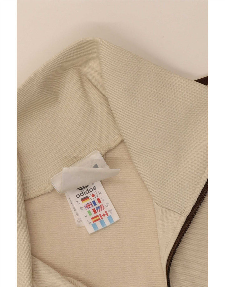 Γυναικεία αθλητική φόρμα Adidas Top Jacket UK 14 Medium Beige βαμβακερό