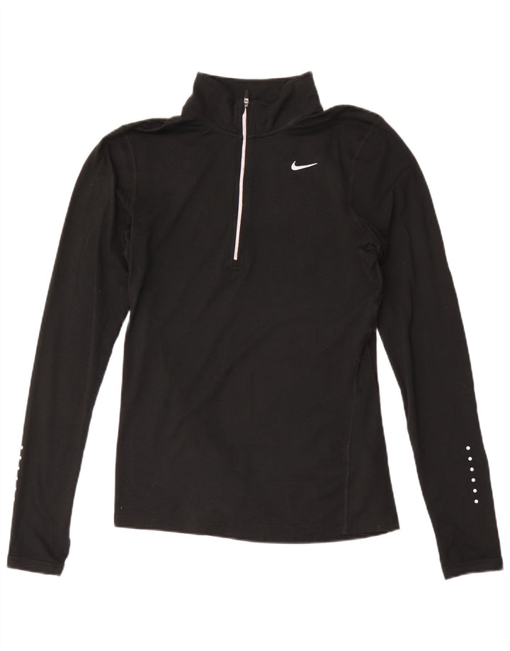 Γυναικεία φόρμα πουλόβερ με φερμουάρ Nike Dri Fit Top 10 Small Black