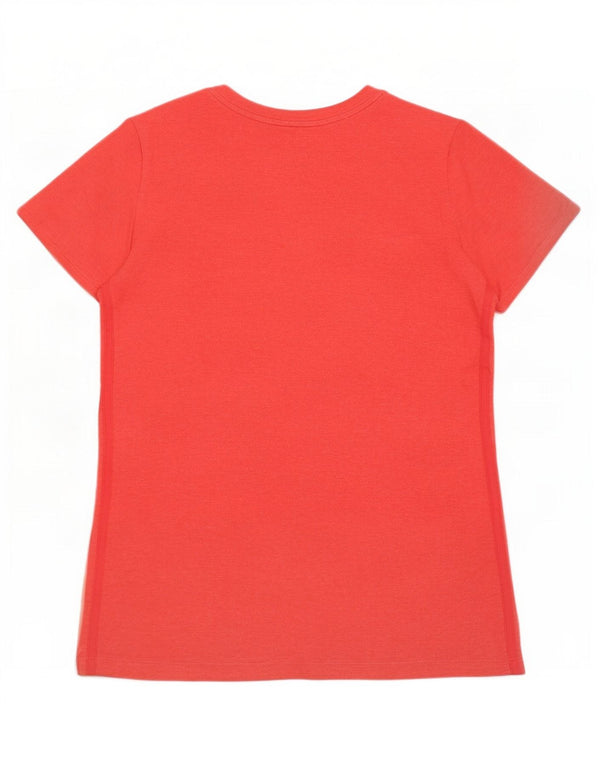 Adidas Γυναικείο T-Shirt Climalite Top UK 20/22 XL κόκκινο βαμβακερό