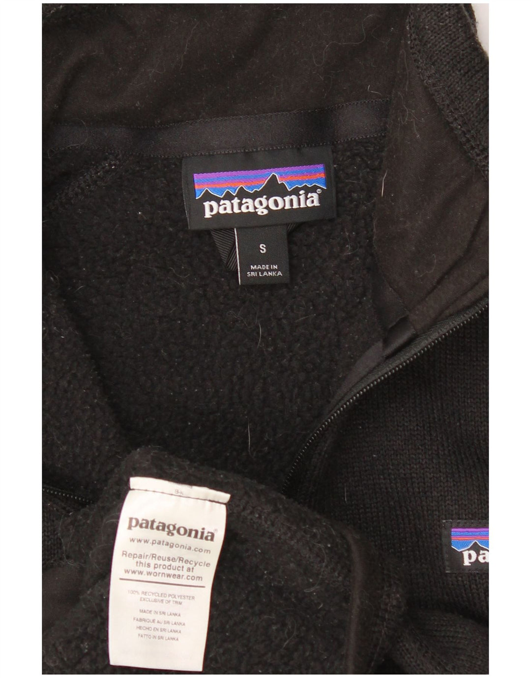 Patagonia Γυναικεία φόρμα αθλητικής φόρμας με κανονική εφαρμογή Top Jacket UK 10 Small Black