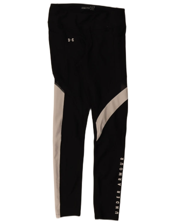 Under Armour Γυναικεία Heat Gear κολάν UK 14 Medium Black Colourblock