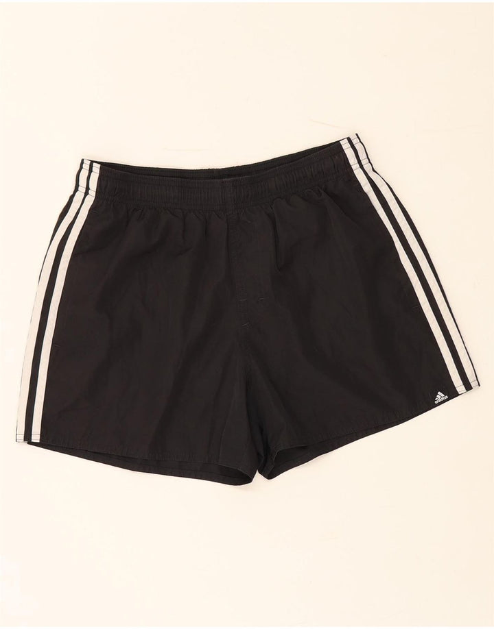 Γυναικείο αθλητικό σορτς Adidas UK 12 μεσαίο μαύρο πολυεστέρα