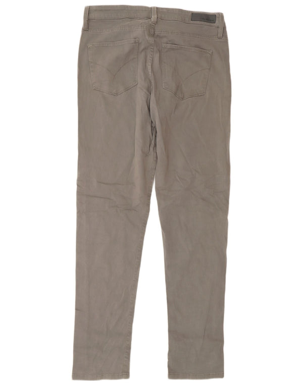 Calvin Klein Γυναικείο Slim Casual Παντελόνι US 10 Medium W32 L32 Γκρι βαμβακερό