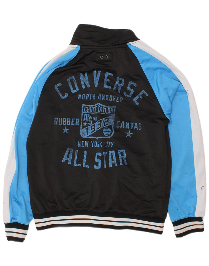 Μπουφάν CONVERSE Boys αθλητική φόρμα 10-11 ετών μεσαίο μαύρο χρώμα