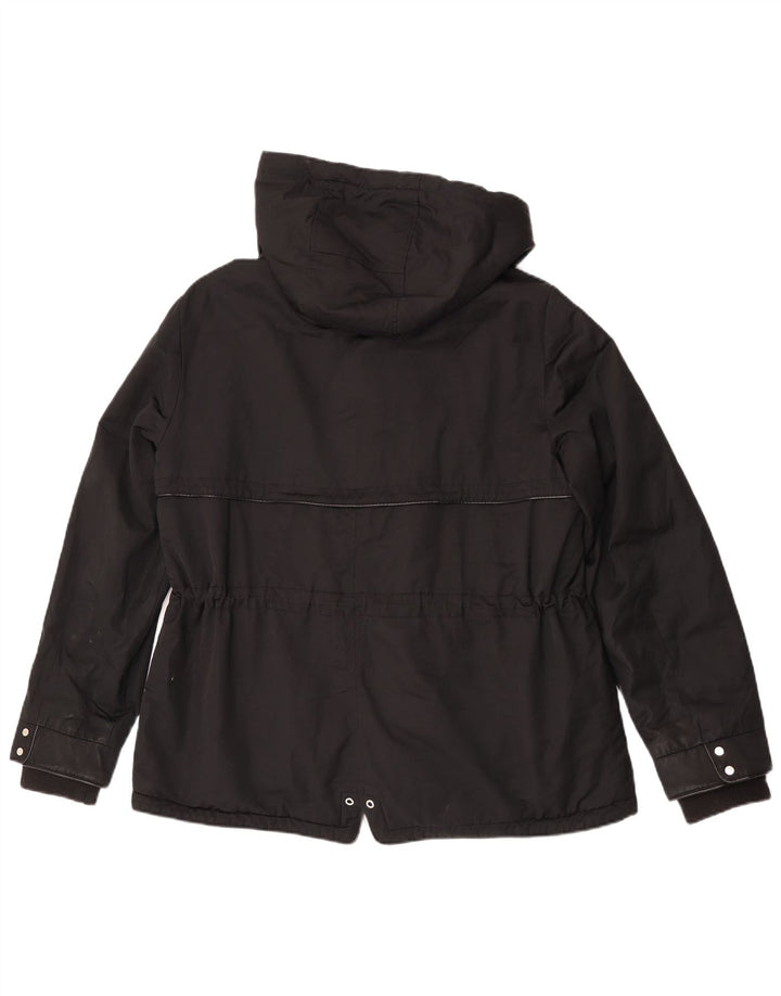 Zara Γυναικείο Αντιανεμικό Μπουφάν UK 18 XL Μαύρο Πολυεστέρας