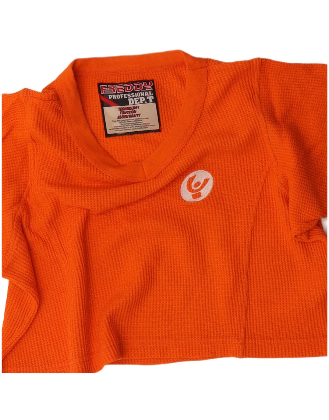FREDDY Γυναικείο T-Shirt Crop Top UK 16 Large Orange