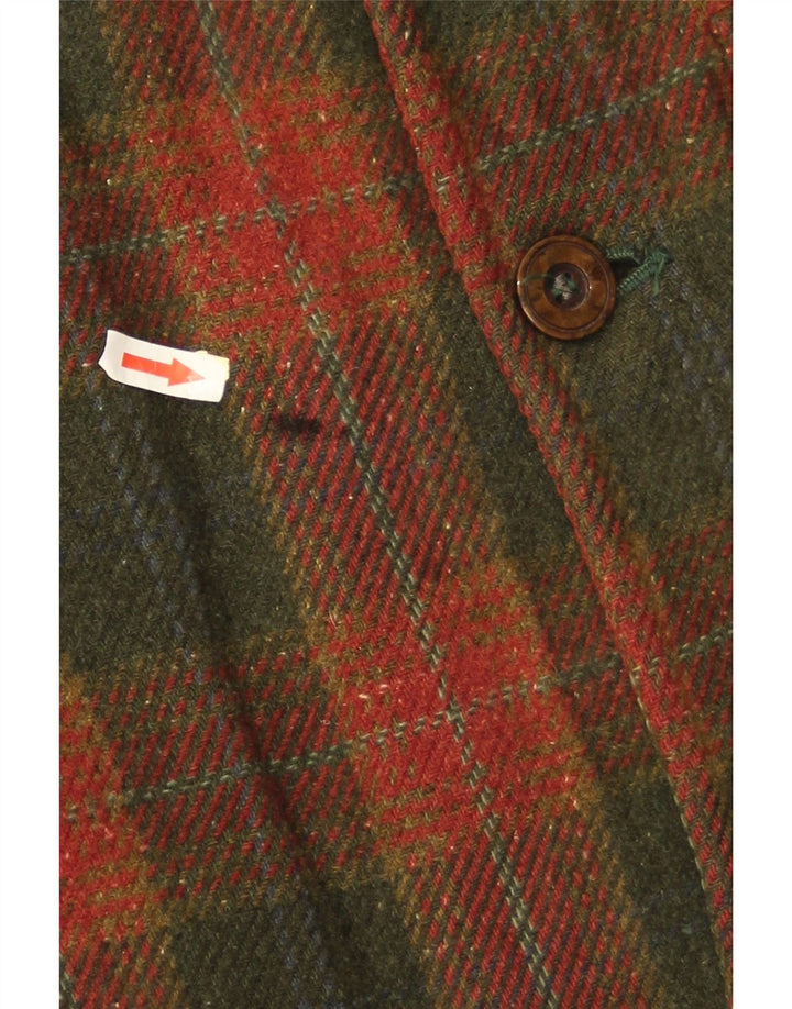Ανδρικό πανωφόρι James Dillon UK 38 Medium Green Check