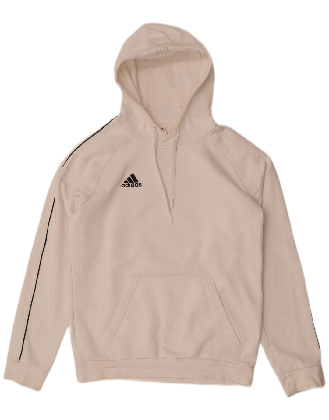 Ανδρικό φούτερ Adidas, μεσαίο λευκό βαμβακερό