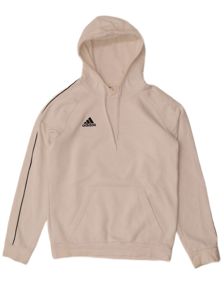 Ανδρικό φούτερ Adidas, μεσαίο λευκό βαμβακερό
