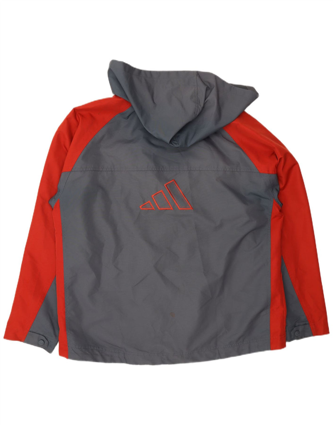 Ανδρικό μπουφάν ADIDAS με κουκούλα αντιανεμικό UK 44/46 Large Grey