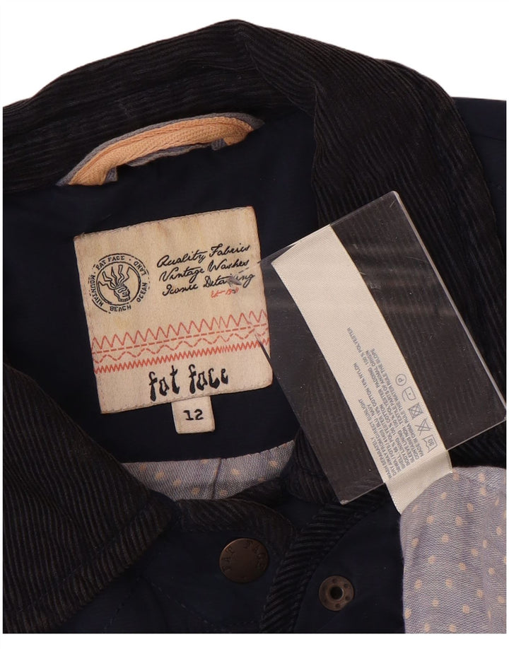 Γυναικείο καπιτονέ μπουφάν FAT FACE UK 12 Medium Navy Blue Polyester