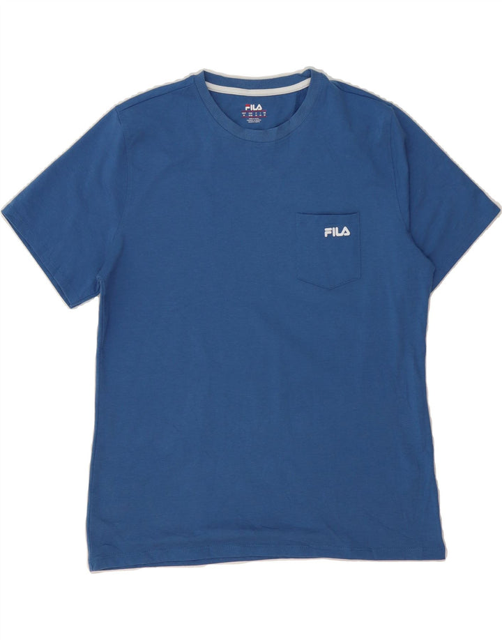 FILA Mens T-Shirt Top Medium Blue Polyester Vintage Fila and Second-Hand Fila from Messina Hembry 