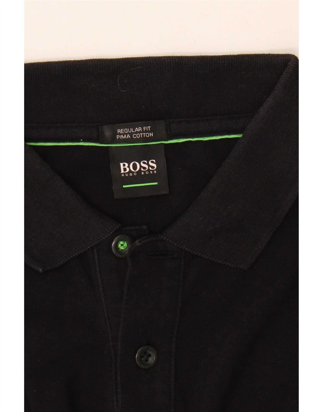 Ανδρικό μπλουζάκι πόλο Hugo Boss με κανονική εφαρμογή, μεσαίο μαύρο