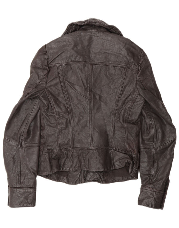 All Saints Γυναικείο Biker Jacket UK 8 Small Brown Δερμάτινο