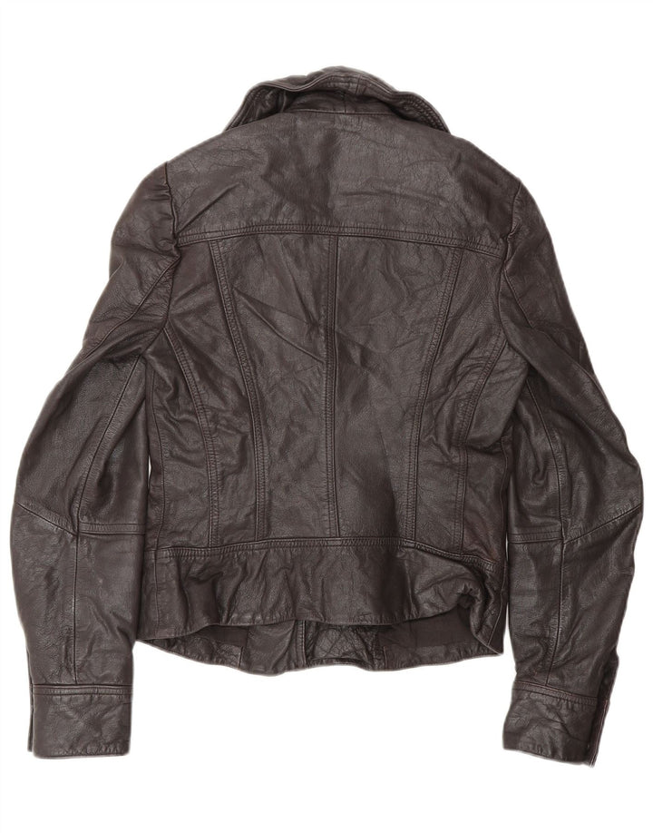 All Saints Γυναικείο Biker Jacket UK 8 Small Brown Δερμάτινο