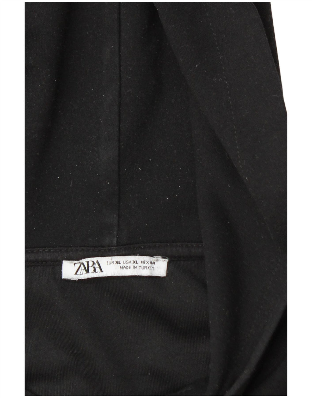 Zara Mens Hoodie Jumper XL Black