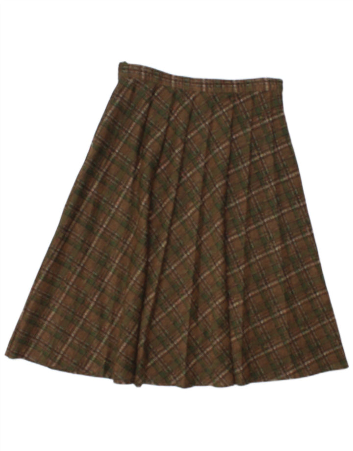 Vintage γυναικεία πλισέ φούστα W26 Small Brown Check