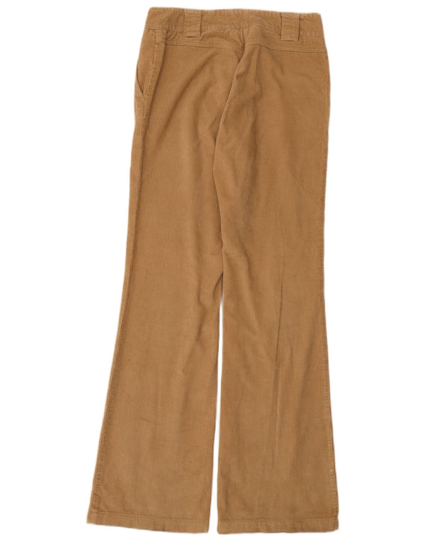 Max Mara Womens Weekend Flare Corduroy Trousers UK 8 Small W28 L33 Beige