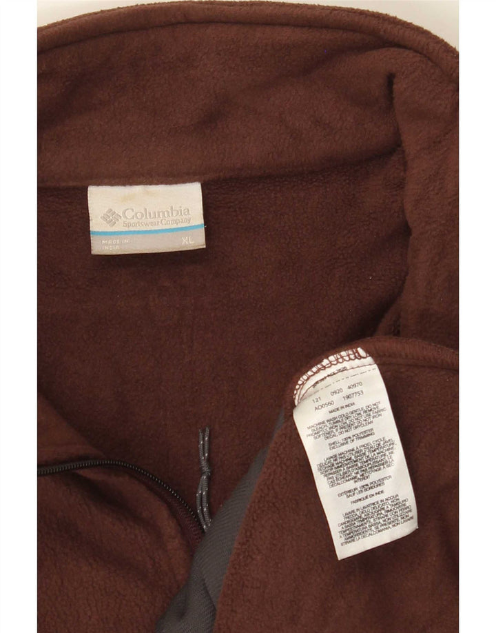 Columbia Ανδρικό Fleece Jacket UK 42 XL καφέ πολυεστέρας