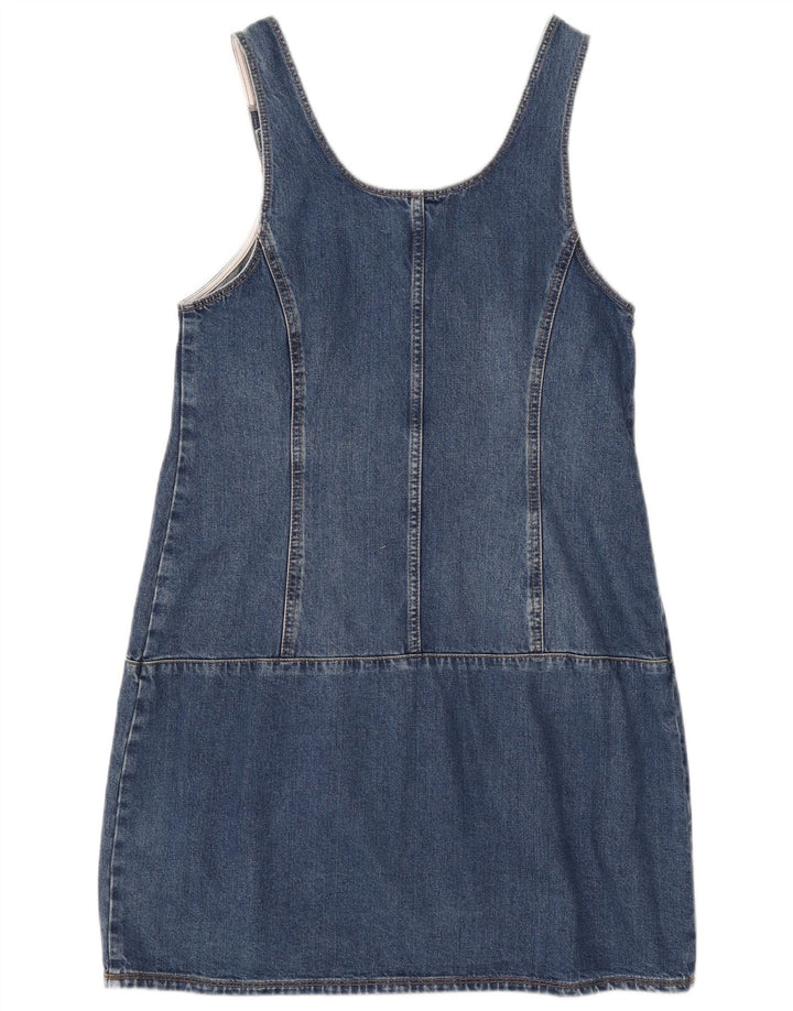 Fat Face Γυναικείο τζιν Dungaree φόρεμα UK 12 Medium Blue